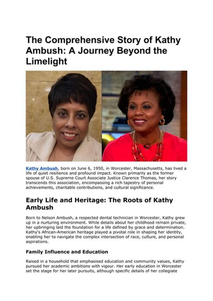 Unveiling Kathy Ambush: A Pioneering Journalist's Legacy